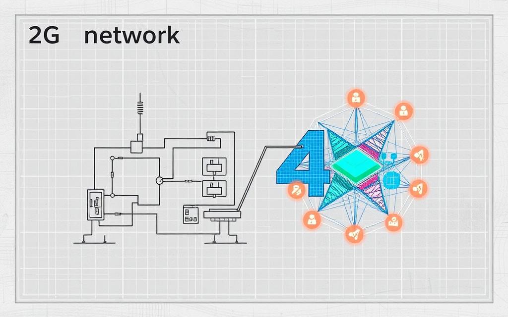 2G vs 4G network evolution