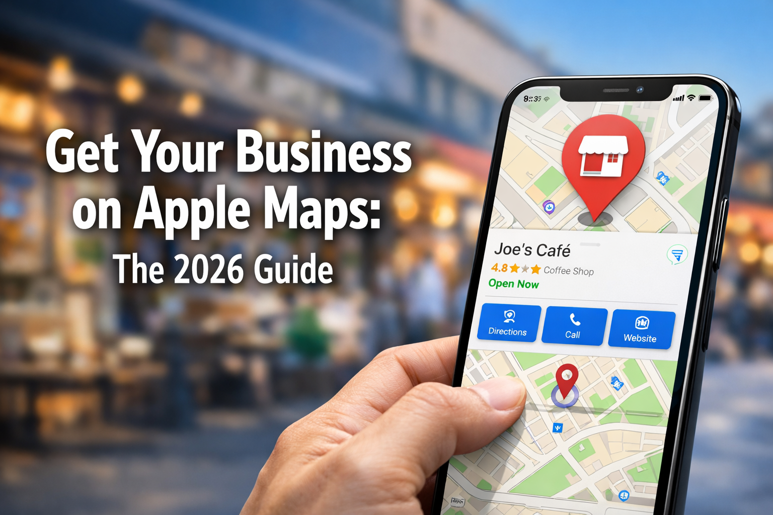 how to add business to apple maps